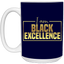 Black Excellence-15oz White Mug