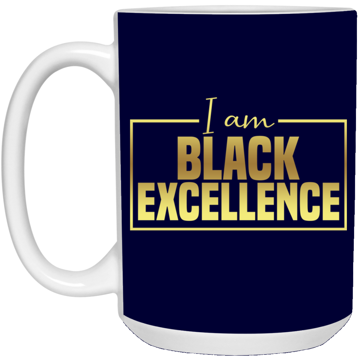 Black Excellence-15oz White Mug