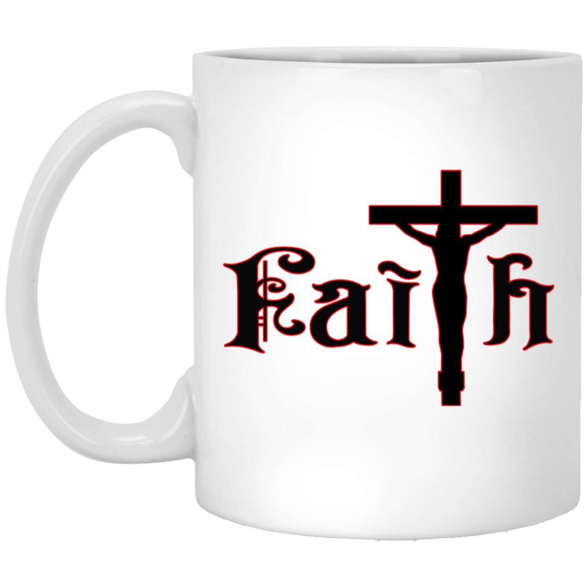 Faith-11oz White Mug