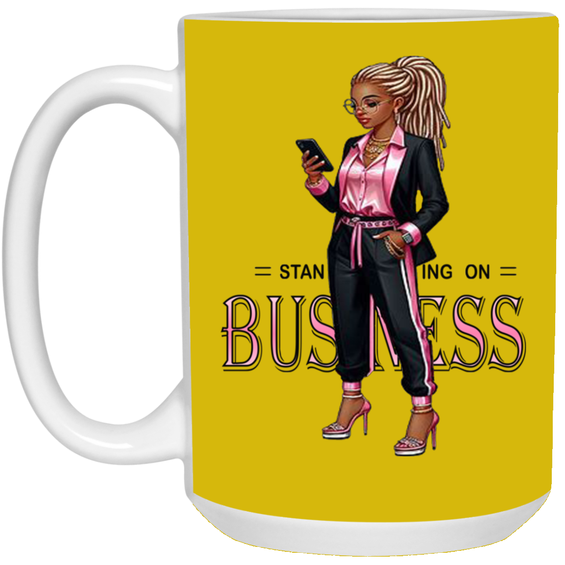 Standing on Business-Dreads-15oz White Mug