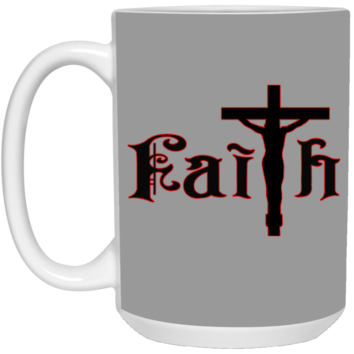 Faith-15oz White Mug