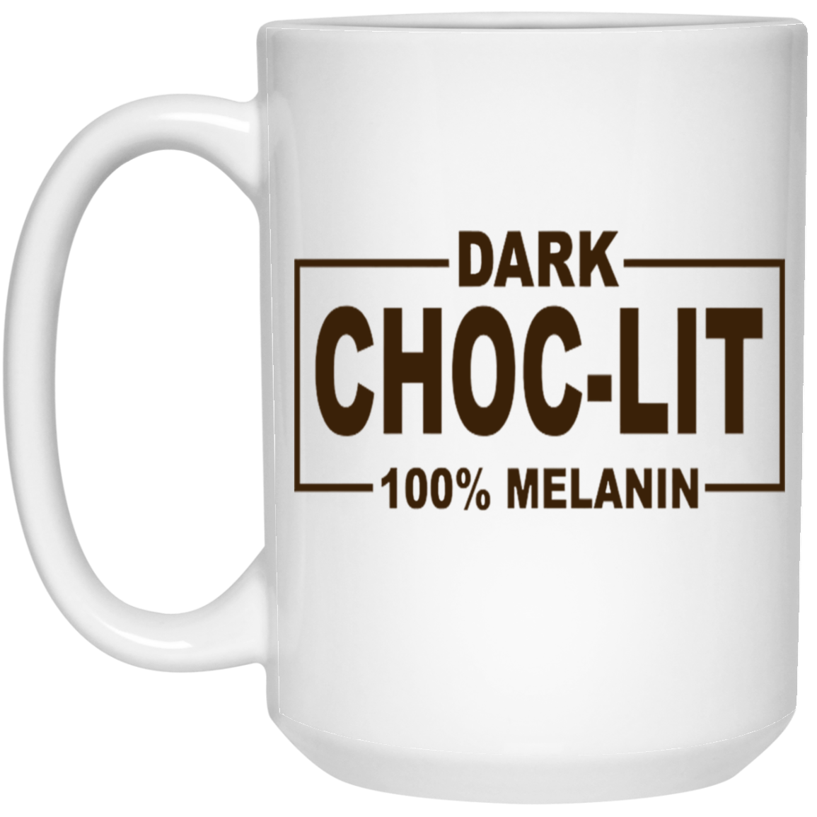 Dark Choc-Lit-15oz White Mug