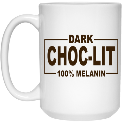 Dark Choc-Lit-15oz White Mug