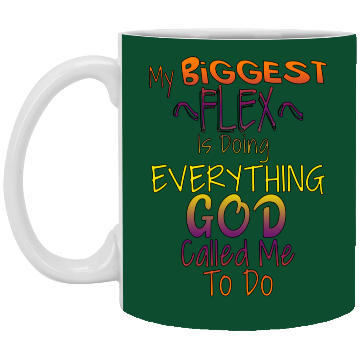 Biggest Flex-11oz White Mug