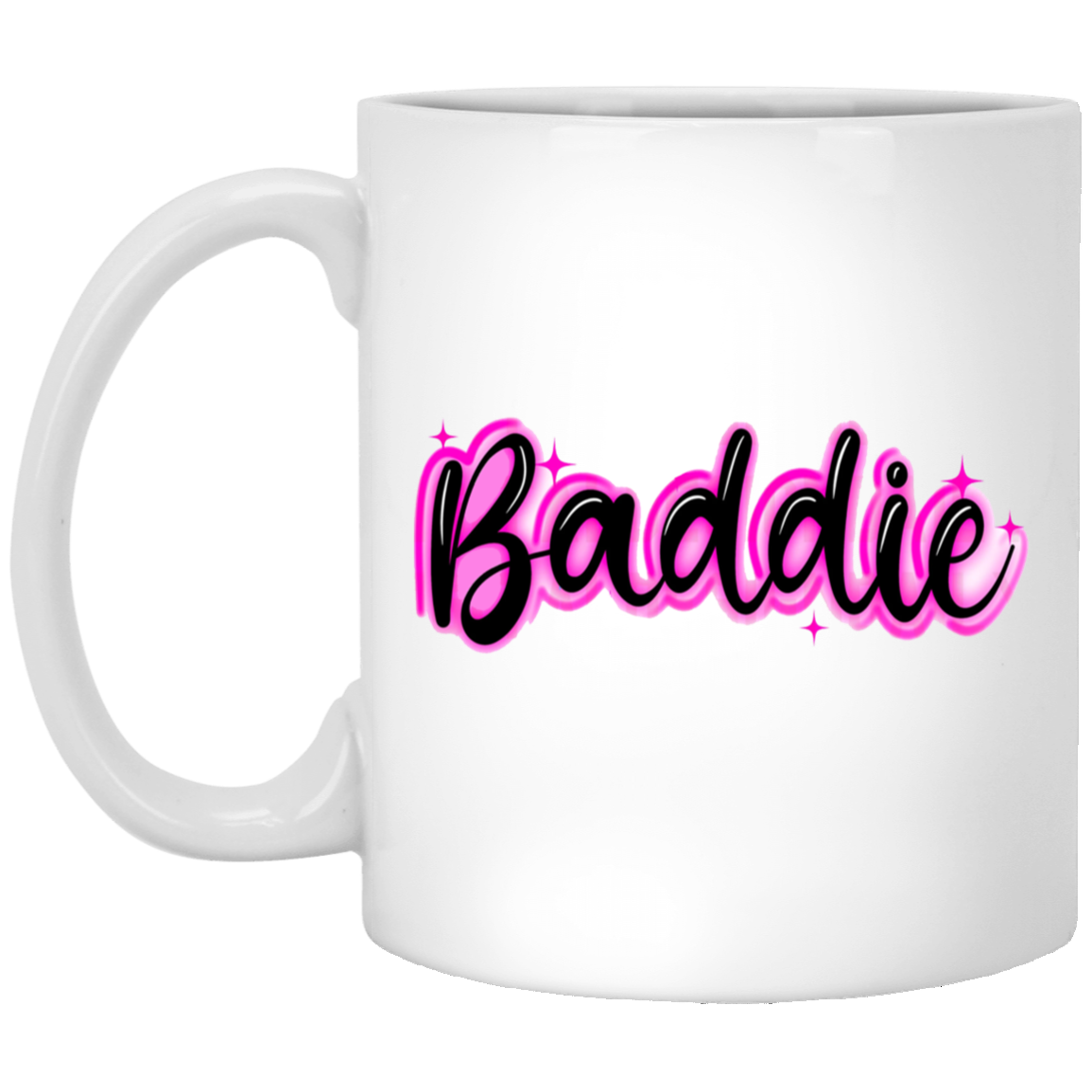 Baddie Gradient-11oz White Mug