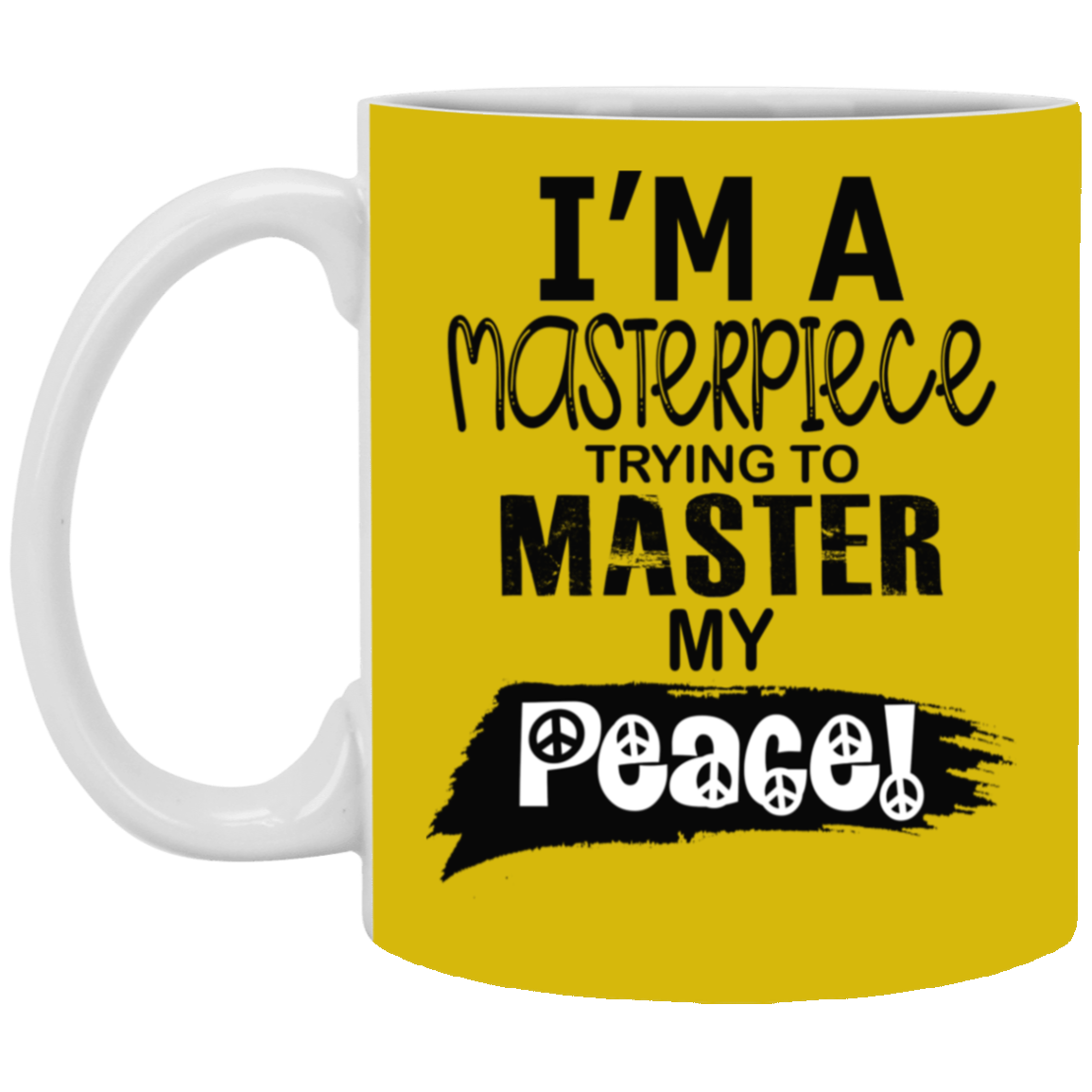 Master Peace-Black-11oz White Mug