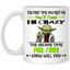Crazy Yoda-11oz White Mug
