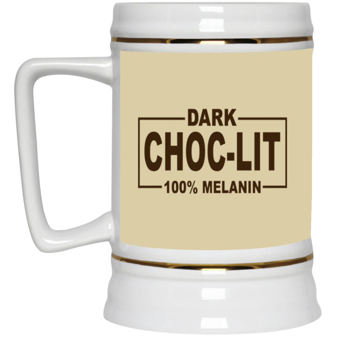 Dark Choc-Lit-Beer Stein 22oz.