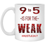 9 to 5-11oz Ceramic White Mug