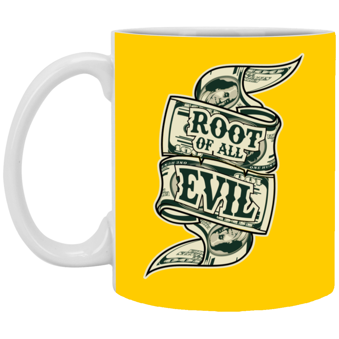 Root of Evil-Money-11oz White Mug