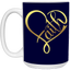 Faith Heart-15oz White Mug