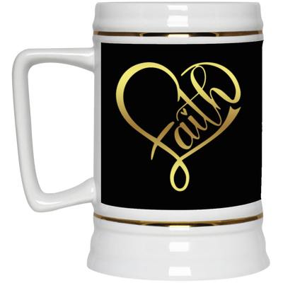 Faith Heart-Beer Stein 22oz.