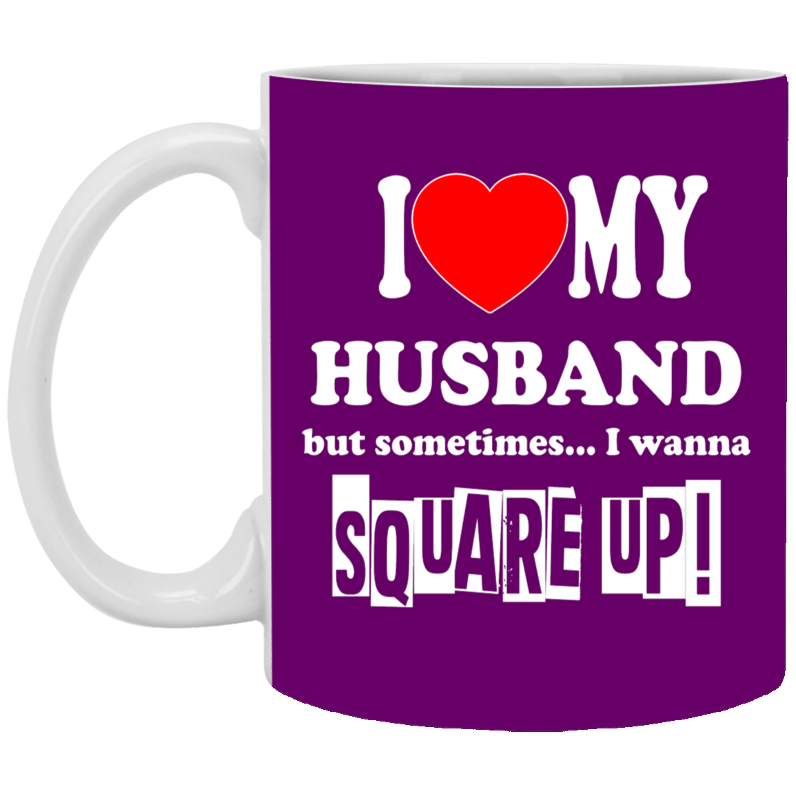 Square Up-Husband-11oz White Mug