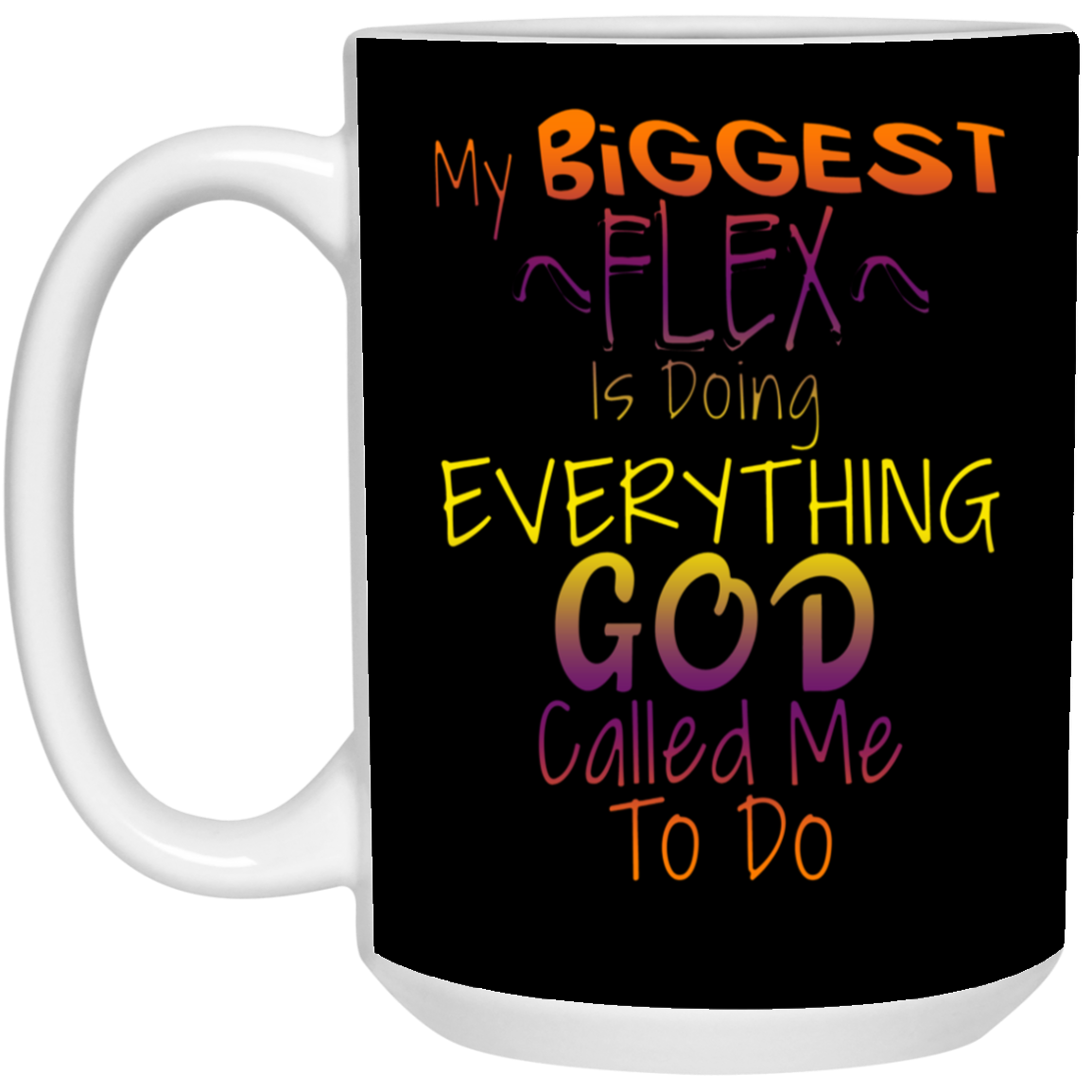 Biggest Flex-15oz White Mug