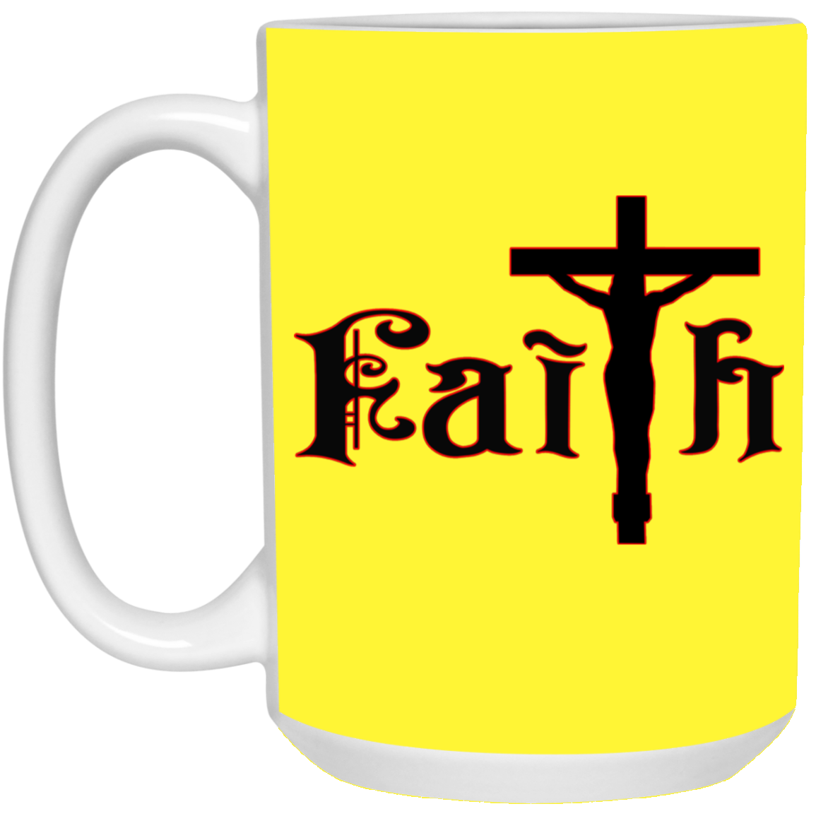 Faith-15oz White Mug