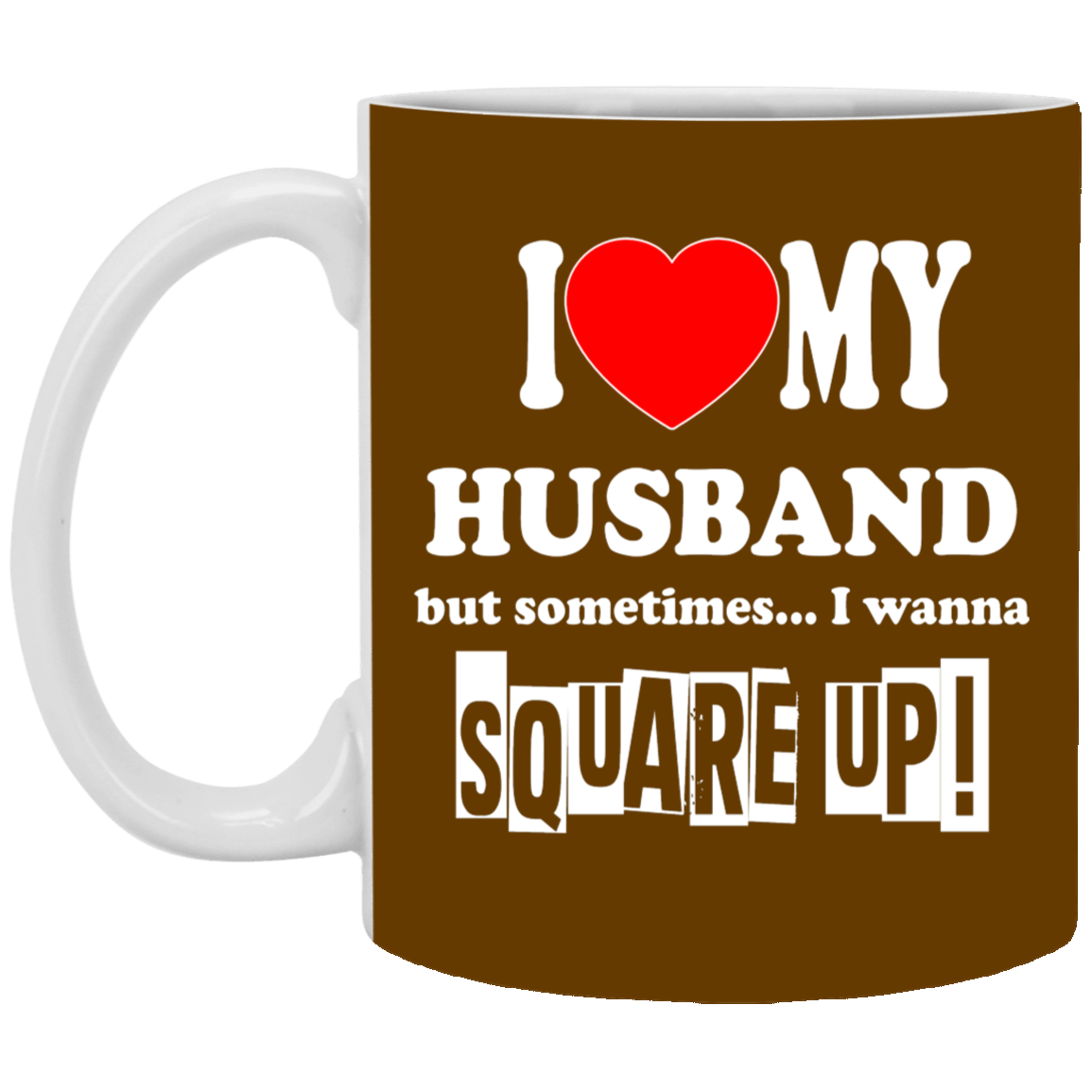Square Up-Husband-11oz White Mug