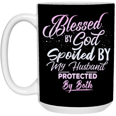 Blessed & Spoiled Gradient-15oz White Mug