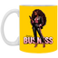 Standing on Business-Black Woman-11oz White Mug