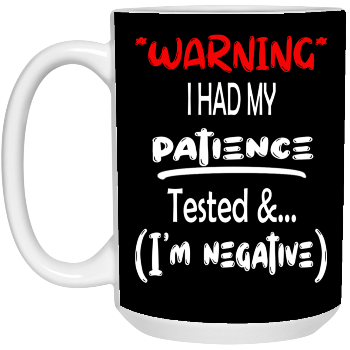Patience Tested-15oz White Mug