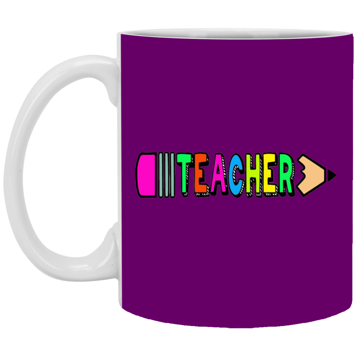 Pencil Teacher-11oz White Mug