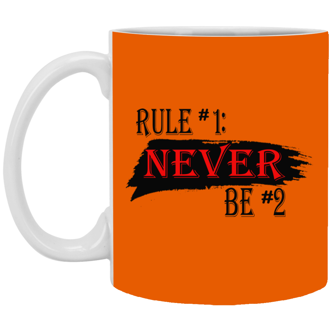 Never #2-11oz White Mug