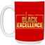 Black Excellence-15oz White Mug