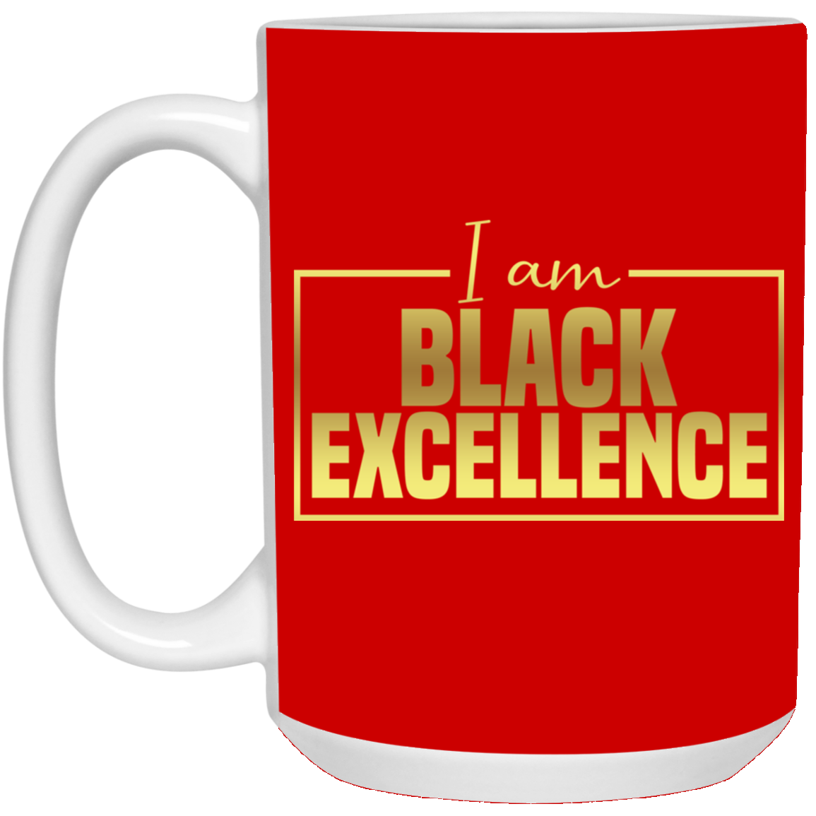 Black Excellence-15oz White Mug