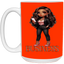 Standing on Business-Brown Woman-15oz White Mug