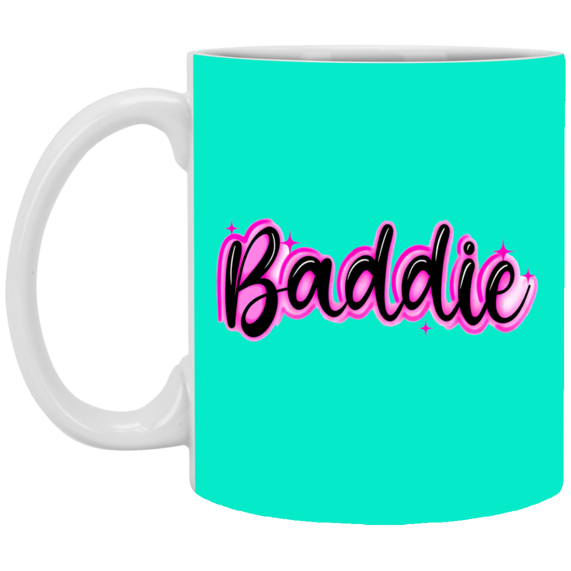 Baddie Gradient-11oz White Mug
