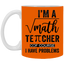 Math Teacher-11oz White Mug