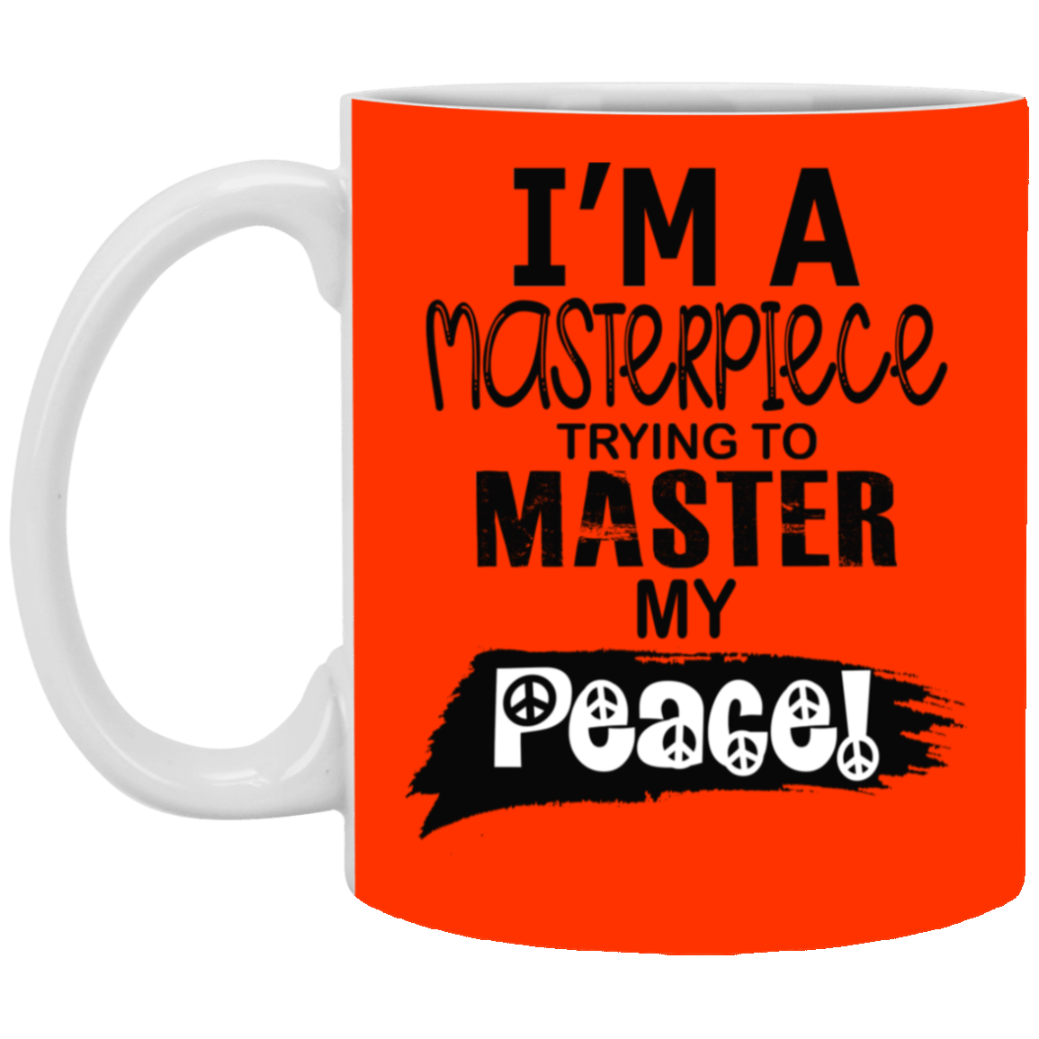 Master Peace-Black-11oz White Mug