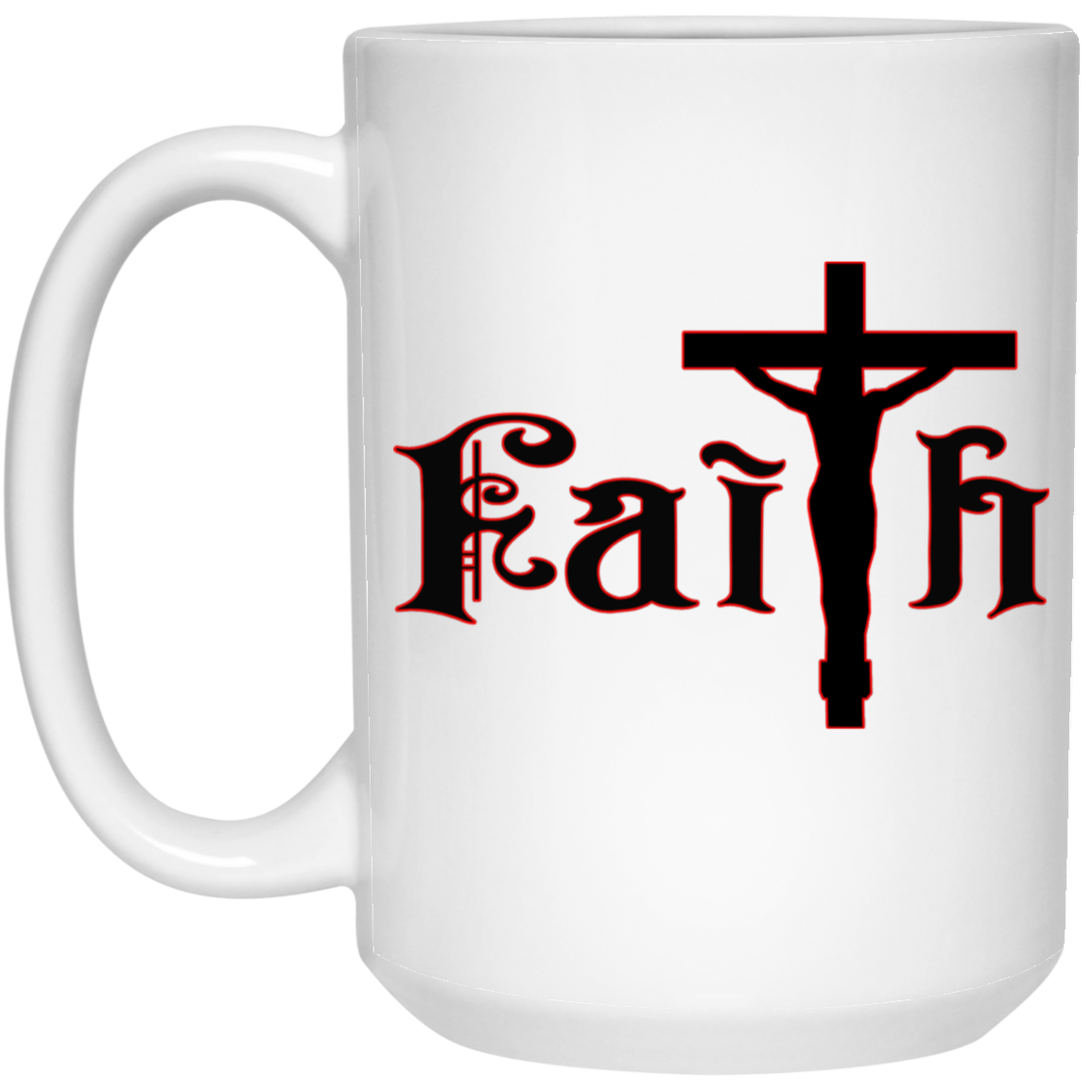 Faith-15oz White Mug
