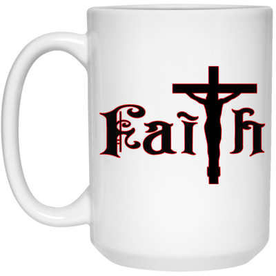 Faith-15oz White Mug