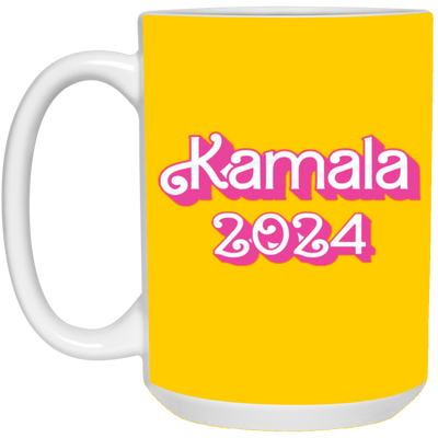 Kamala 2024-Pink-15oz Ceramic White Mug