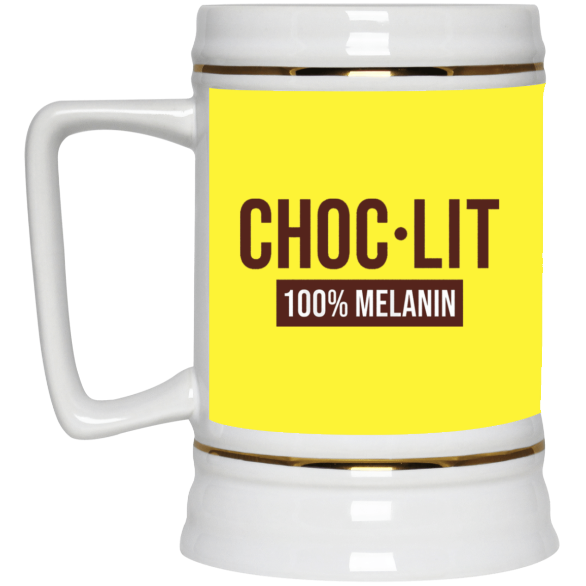 Choc-Lit-Beer Stein 22oz.