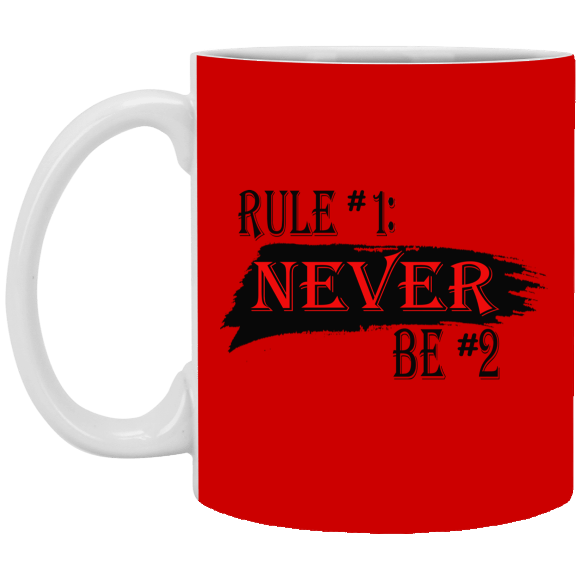 Never #2-11oz White Mug