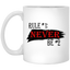 Never #2-11oz White Mug