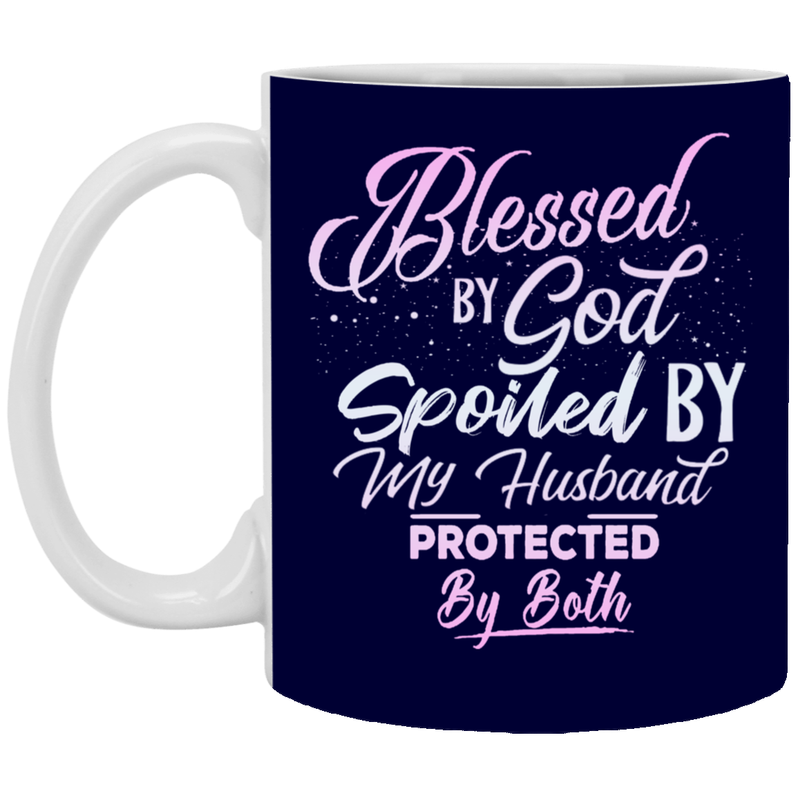 Blessed & Spoiled Gradient-11oz White Mug