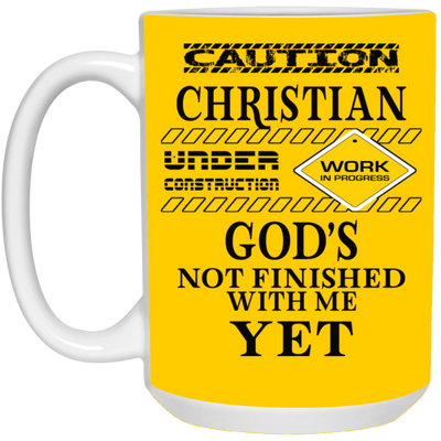 Christian Under Construction-15oz White Mug