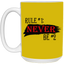 Never #2-15oz White Mug