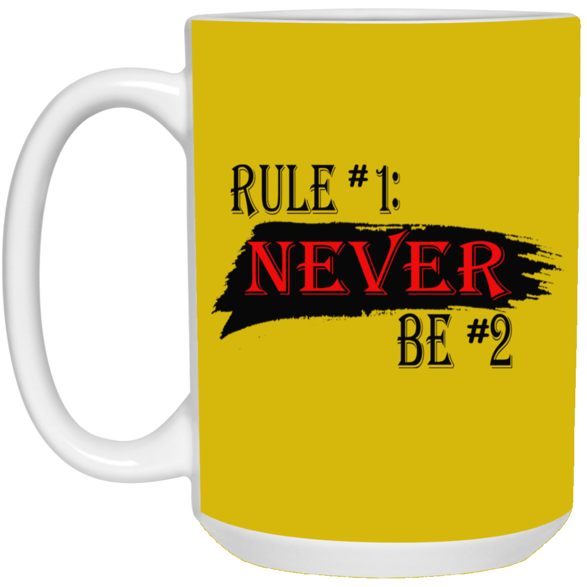 Never #2-15oz White Mug