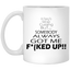 Stop Cussing-11oz White Mug