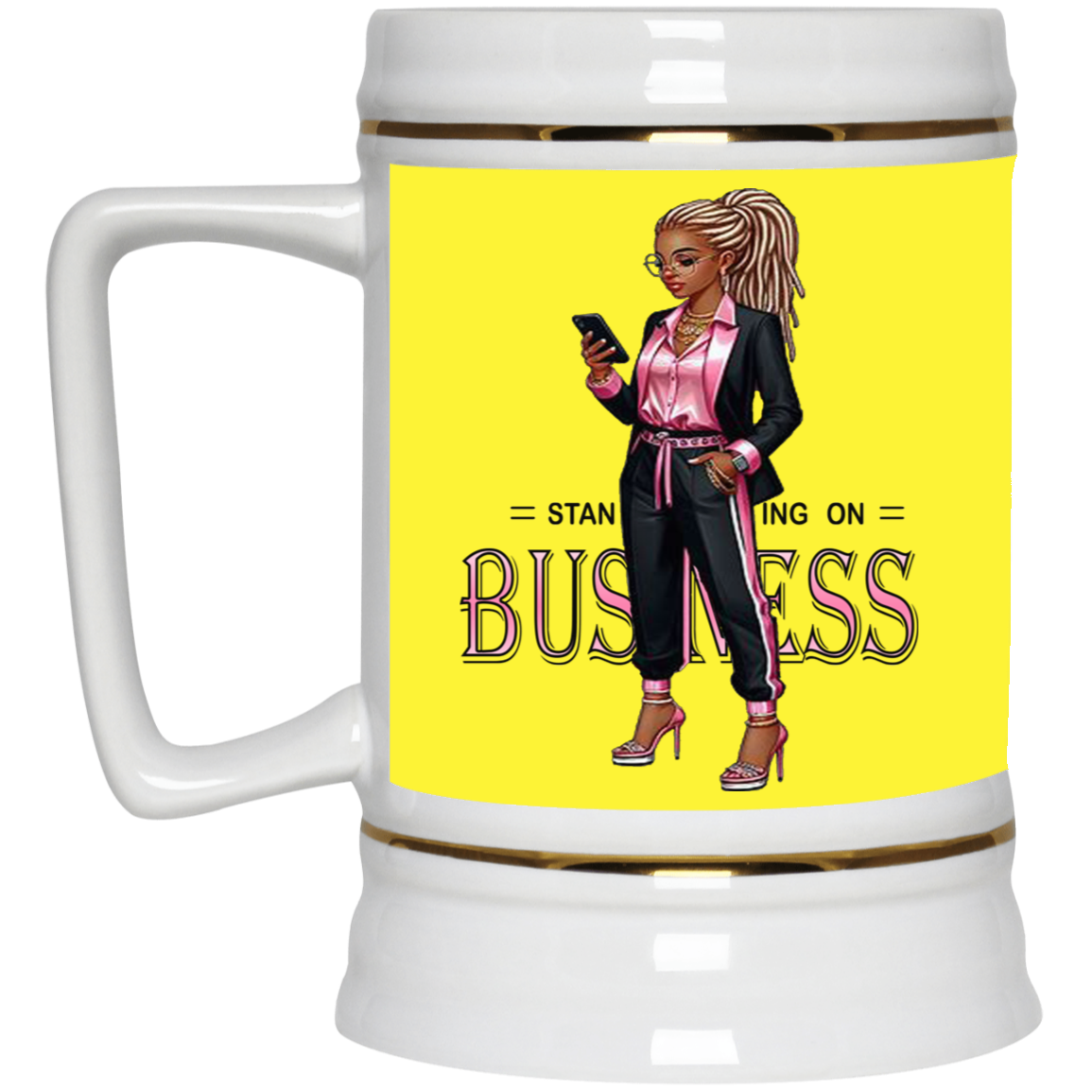 Standing on Business-Dreads-Beer Stein 22oz.