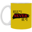 Never #2-11oz White Mug