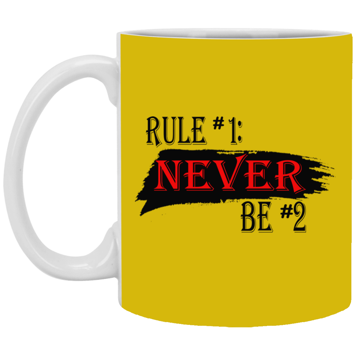 Never #2-11oz White Mug