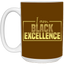 Black Excellence-15oz White Mug