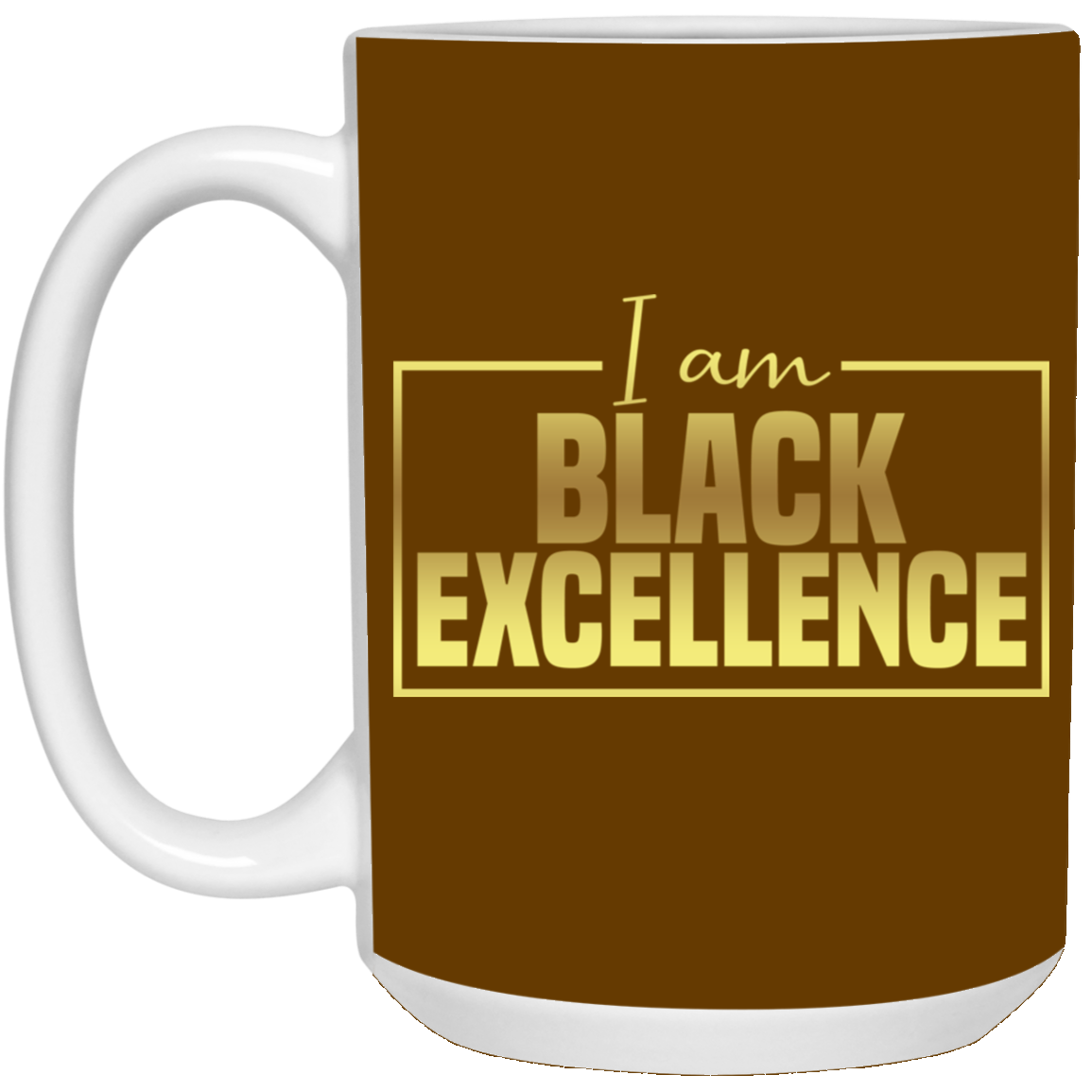 Black Excellence-15oz White Mug