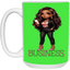 Standing on Business-Brown Woman-15oz White Mug