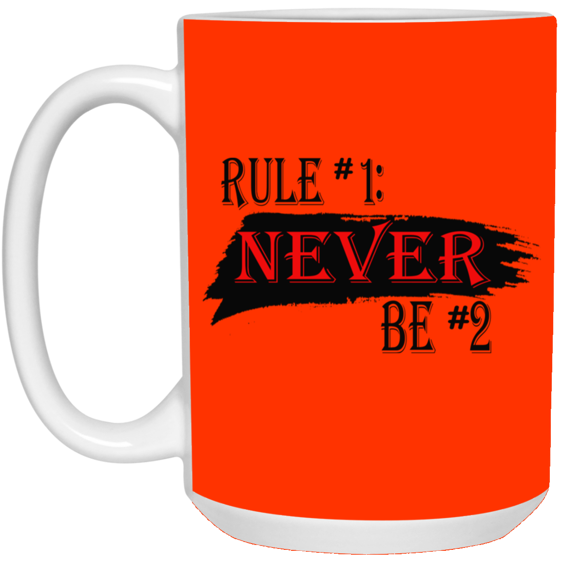 Never #2-15oz White Mug