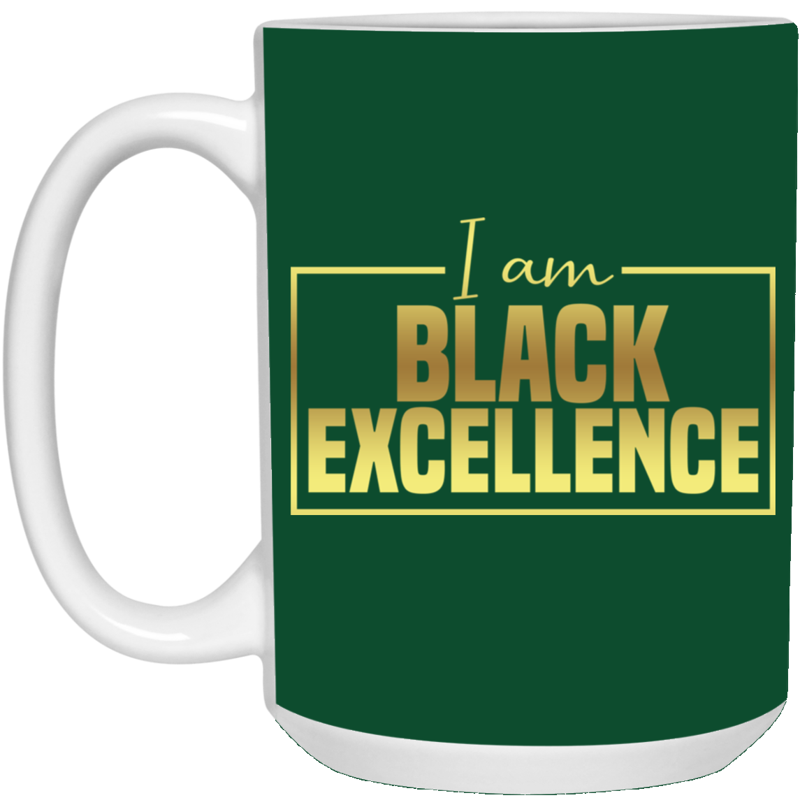 Black Excellence-15oz White Mug